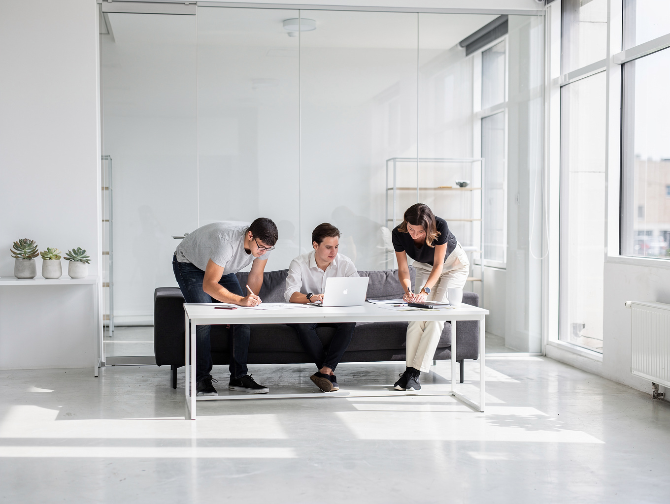 SMARTHAUS design studio team crafting smart adjustable furniture